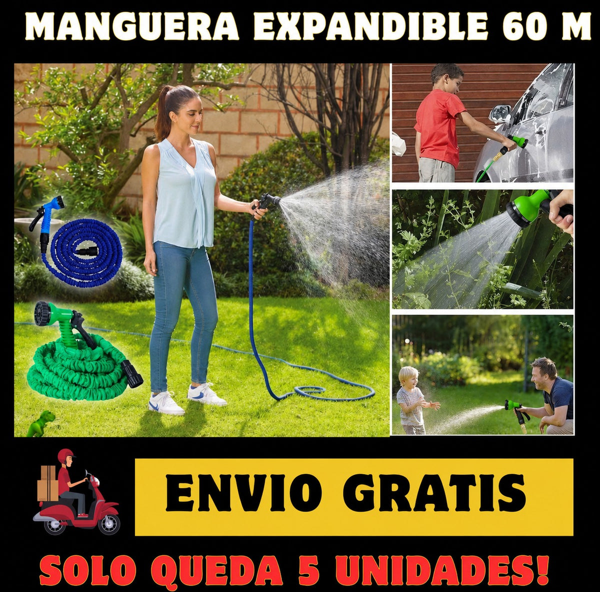 Manguera Expandible de 60 METROS